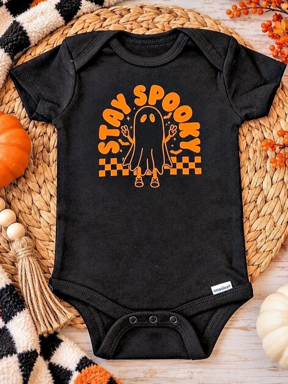 Gerber Halloween Ghost Graphic Baby Bodysuit